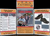Table top display for health fair booth
